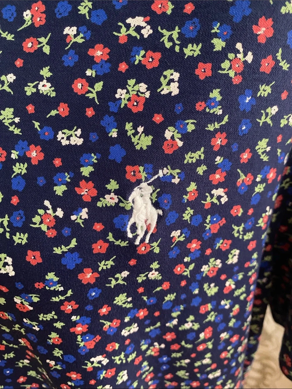 Ralph Lauren Men Navy Floral Polo Shirt
